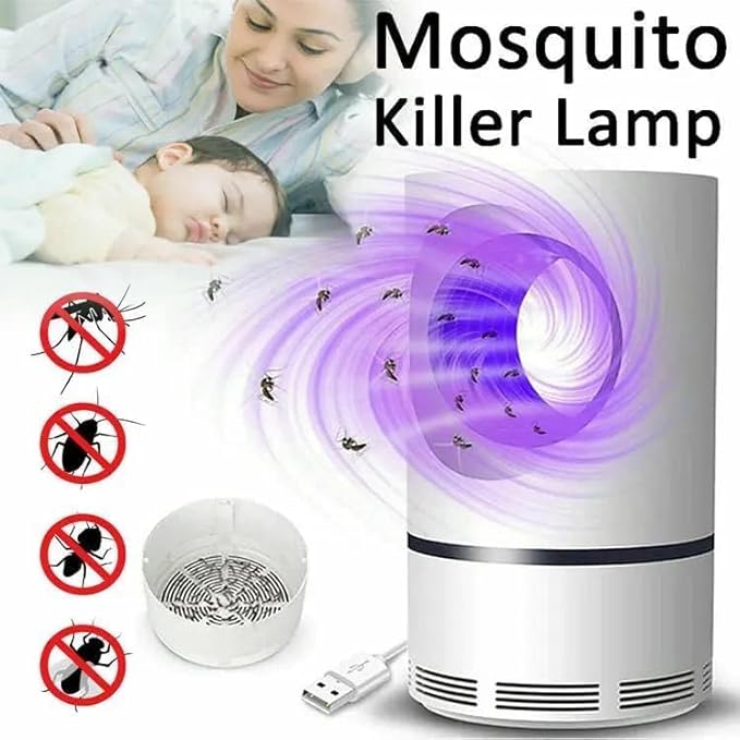 Velmora M61 Dual Mosquito Zapper – Eco-Friendly UV Insect Trap (White)