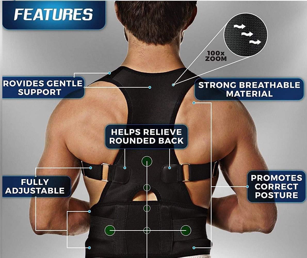 Velmora Premium Posture Corrector – Adjustable Back Support Belt for Instant Pain Relief (Unisex)
