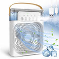 Velmora Portable Mini Air Cooler - 3-in-1 Mist Fan with 7-Color LED Light